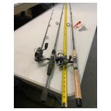 Two Fishing Rod and Reel Combos