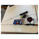 Two Ice Fishing Rod and Reel Combos