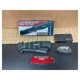 Three Folding Knives