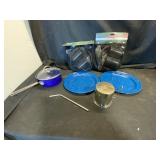 NEW Camping Cookware and Dinnerware Set