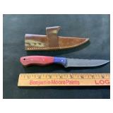 Damascus Steel Knife with Wooden Handle