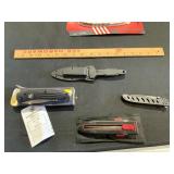 Four Knives with Sheath