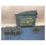 .30 Caliber Ammo Can And Fired Brass