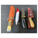 Fixed-Blade Knives and Fishing Lure Light