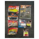 Fishing Gear Lot with Lures and Braid