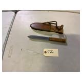 Old Hickory Knife with Leather Sheath