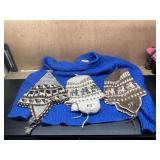 Peruvian Head Covers And A Knit Sweater