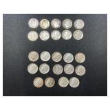 24 Silver Roosevelt Dimes