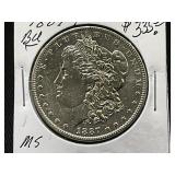 1887-P Morgan Silver Dollar