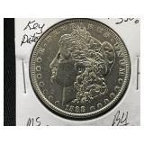 1888-P Morgan Silver Dollar, MS63