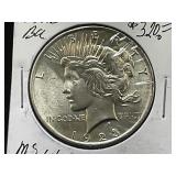 1923-P Peace Silver Dollar MS64