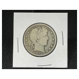 1915-D Barber Silver Half Dollar
