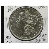 1904-O Morgan Silver Dollar, Rotated Reverse