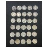 30 Mercury Dimes