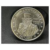 1 oz Silver Round Uncle Sam Design