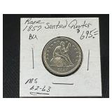 1857 Seated Liberty Quarter