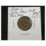 1908-S Indian Head Penny