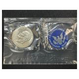 1971 Blue Ike Uncirculated Silver Dollar
