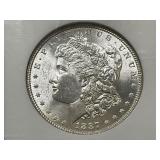 1887-P Morgan Silver Dollar, MS63