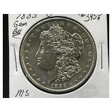 1885-O Morgan Silver Dollar, MS