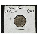 1870 3-Cent Nickel Coin
