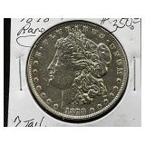 1878-P Morgan Silver Dollar, 7 Tail Feathers