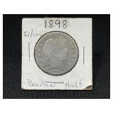 1898 Barber Silver Half Dollar