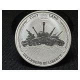 2023 1 Oz Silver Defenders of Liberty Coin