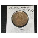 1804-7 Large Cent in Holder
