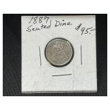 1887 Seated Liberty Dime