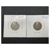 1905 and 1906 Indian Head Pennies