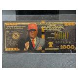 Gold-Colored Trump $1,000 Novelty Bill
