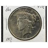 1927-D Peace Silver Dollar MS63