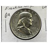 1957-D Franklin Half Dollar, BU