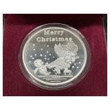 2010 Merry Christmas 1 oz Silver Round