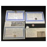 Official State Quarters with Certificates