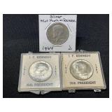 1964-D Kennedy Half Dollars in Cases