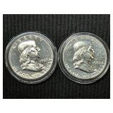 1963 Proof Franklin Half Dollars (2)