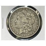 1884-P Morgan Silver Dollar Coin