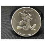 2020 1 oz Silver Round Mickey & Pluto