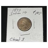 1873 Indian Head Penny Closed 3