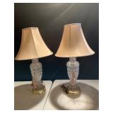 Crystal Table Lamps with Shades