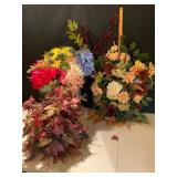 Four Artificial Floral Arrangements