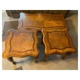 Wood Coffee Table and Side Tables Set