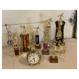 Bowling Trophies and Alarm Clock
