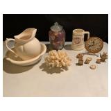 Ceramic Basin Set, Coral, Collectibles