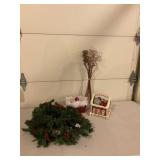 Holiday Decor Assortment with Wreath