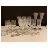 Glassware Set with Crystal Elements
