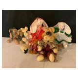 Plush Rabbits and Toys
