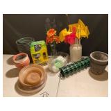 Gardening Lot with Pots and Supplies